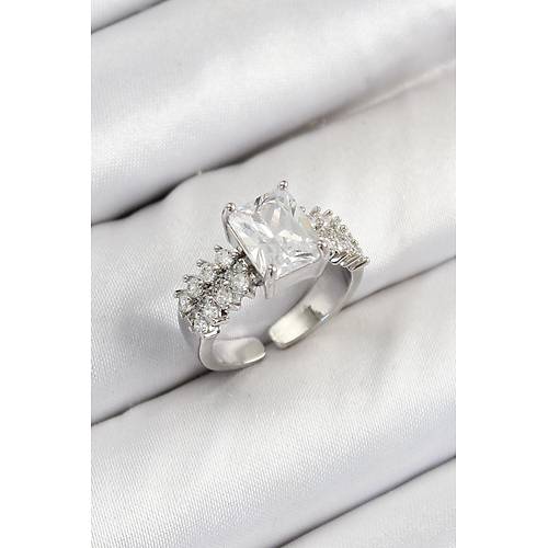 Pirin�  B�y�k Zirkon Ta�l� Model G�m�� Renk Kad�n Y�z�k