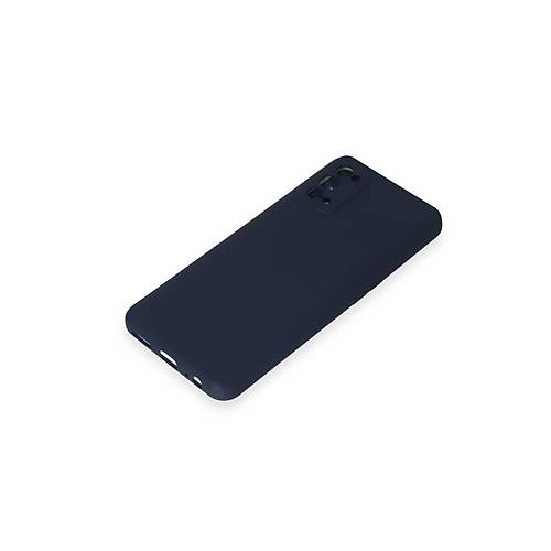 Realme 7 Pro K�l�f Nano i�i Kadife Silikon - Lacivert