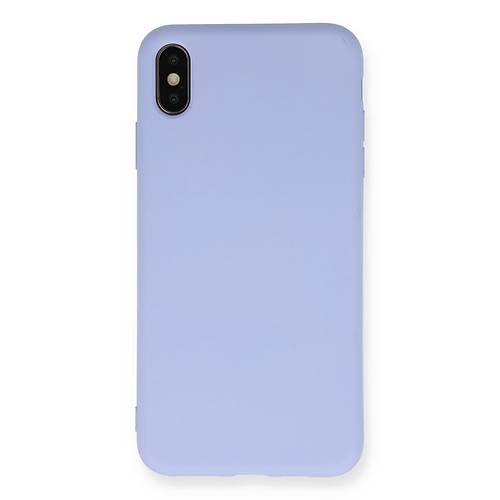 iPhone X K�l�f Nano i�i Kadife Silikon - Lila