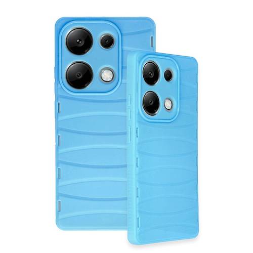Redmi Note 13 Pro 4G K�l�f Bibercas Silikon Kapak - Mavi