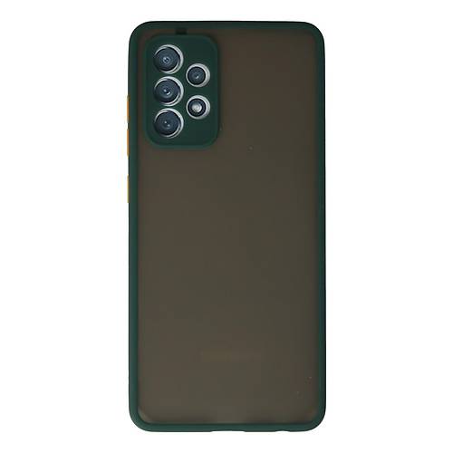Galaxy A72 K�l�f Montreal Silikon Kapak - Koyu Ye�il