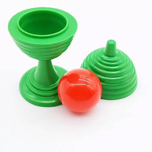 Ye�il Renk Sihirli Kupa Top Kaybetme Oyunu 7 cm