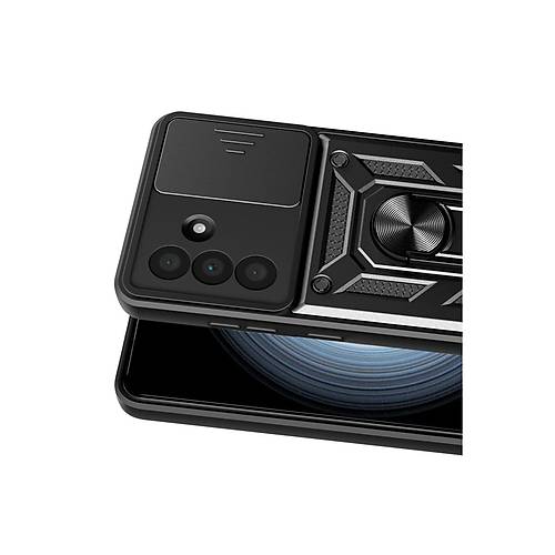 Galaxy A57 5G Pars Lens Y�z�kl� Silikon - Siyah
