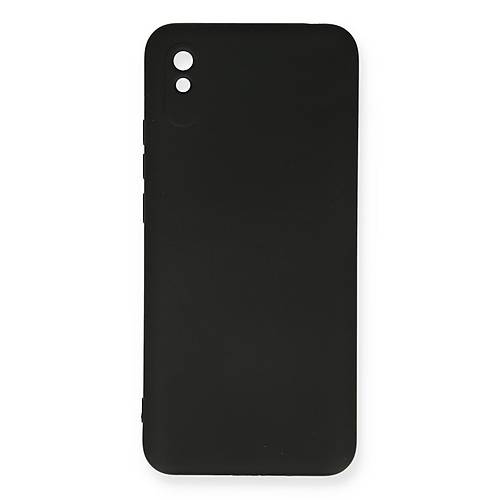Redmi 9A K�l�f Nano i�i Kadife Silikon - Siyah