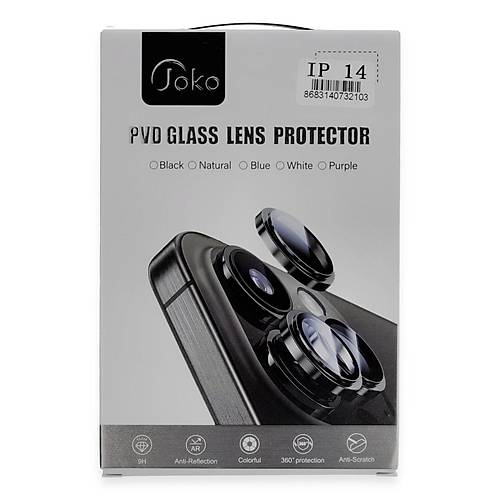 iPhone 11 PVD Metal Kamera Lens - Siyah