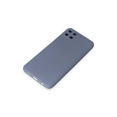 Realme C11 K�l�f Nano i�i Kadife Silikon - Gri