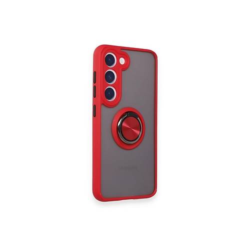 Galaxy M15 K�l�f Montreal Y�z�kl� Silikon Kapak - K�rm�z�