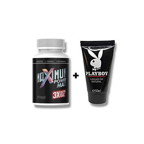 Maximum Power Max 3x Erkeklere �zel B�lge Destekleyici 30'lu Mucizevi Kayganla�t�r�c� Jel 50 ml