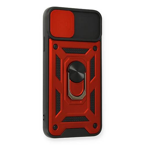 iPhone 11 Pro K�l�f Pars Lens Y�z�kl� Silikon - K�rm�z�