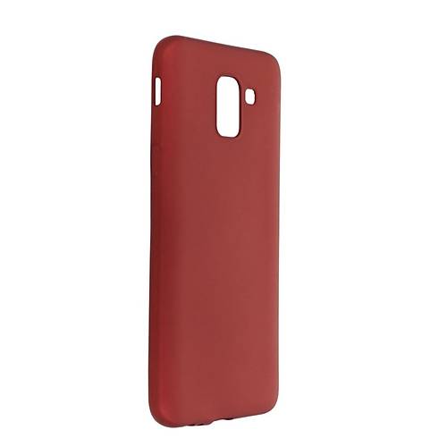 Galaxy J6 K�l�f First Silikon - Bordo