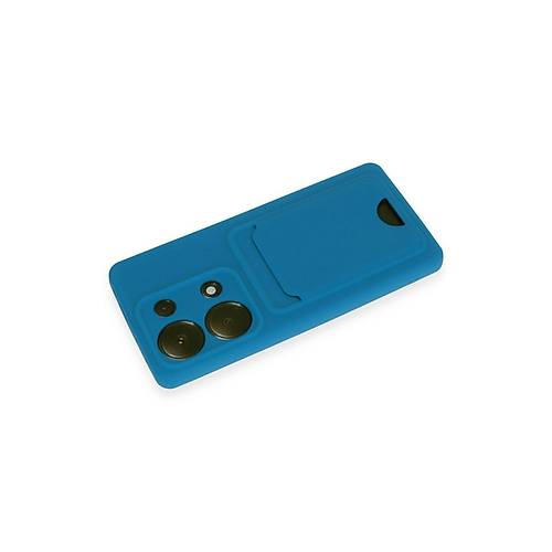 Redmi Note 13 Pro 4G K�l�f Kelvin Kartvizitli Silikon - Mavi