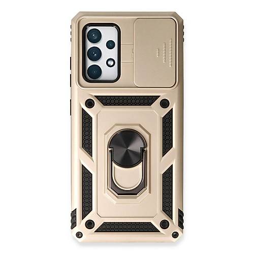 Galaxy A73 5G K�l�f Pars Lens Y�z�kl� Silikon - Gold