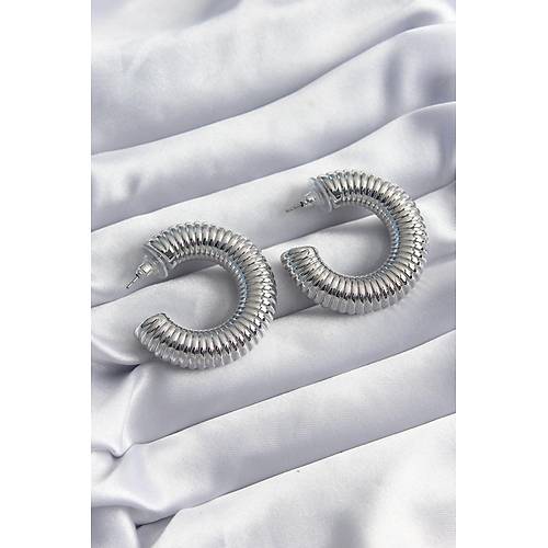 Pirin� G�m�� Renk ��leme Halka Model Kad�n K�pe