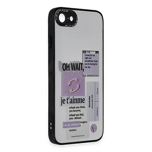 iPhone 7 K�l�f Mirror Desenli Kapak - Mirror - 4