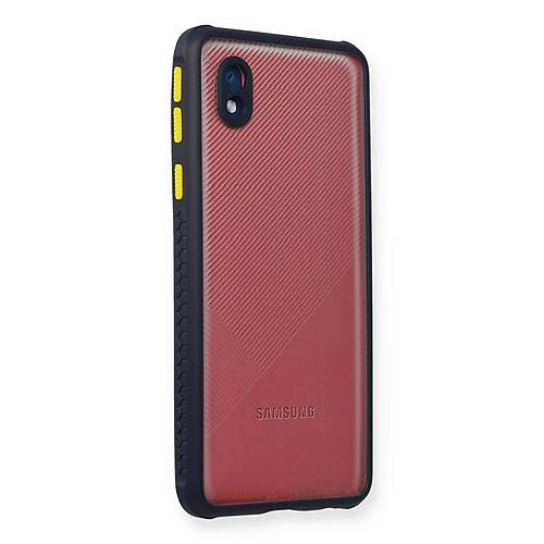Galaxy A01 Core K�l�f Miami �effaf Silikon - Lacivert