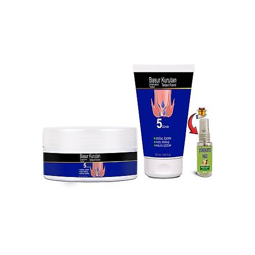 BasurKurutan Kremi Aslanpen�esi Kestane Hellebore Ekstraktlar (50 ml) T�p&Kavanoz Set+ ��rekotu Ya��