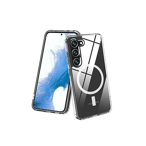 Galaxy S23 Plus K�l�f Magneticsafe �effaf Silikon - �effaf
