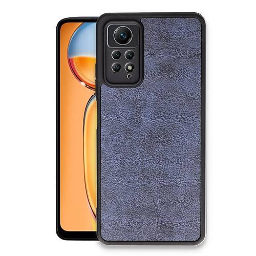 Redmi Note 12 Pro 4G K�l�f Aras Deri Kapak - Lacivert