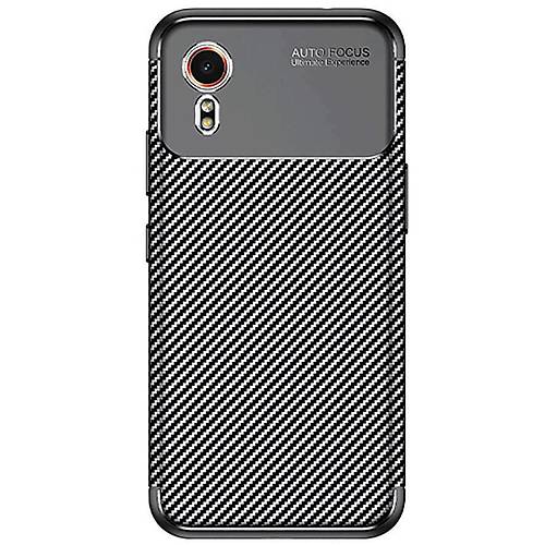 Galaxy XCover 7 K�l�f Auto Focus Karbon Kapak - Siyah