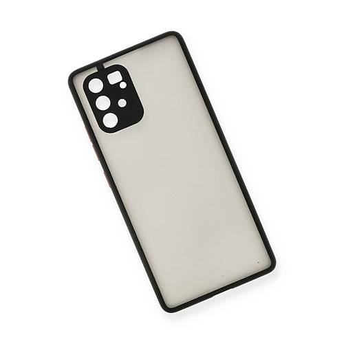 Galaxy A91 / S10 Lite K�l�f Montreal Silikon Kapak - Siyah