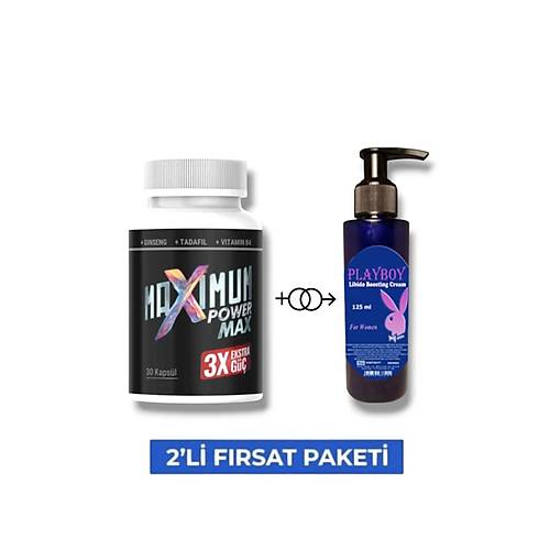 Maximum Power Erkeklere �zel B�lge Destekleyici 30'lu Mucizevi Libido Artt�r�c� Krem 125 ml