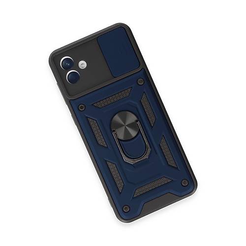 Galaxy A04E K�l�f Pars Lens Y�z�kl� Silikon - Lacivert