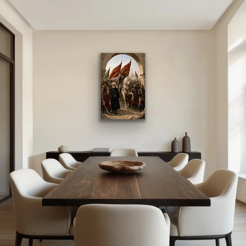 Fatih Sultan Mehmet �stanbul'un Fethi Kanvas Tablo 40X60 CM