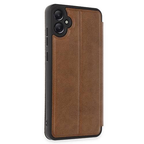 Galaxy A05 K�l�f Flip Cover - Taba