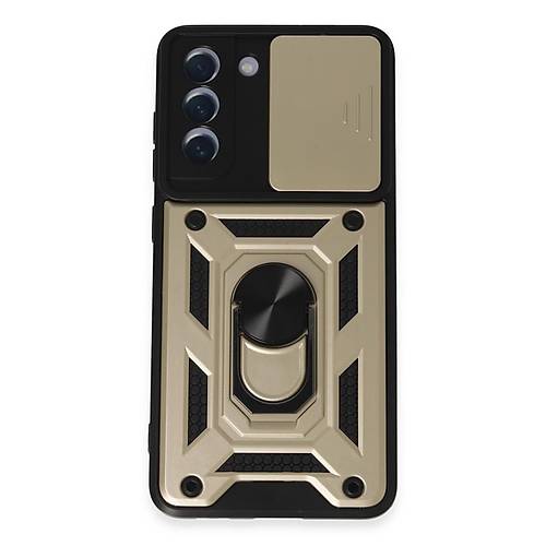 Galaxy S21 FE K�l�f Pars Lens Y�z�kl� Silikon - Gold
