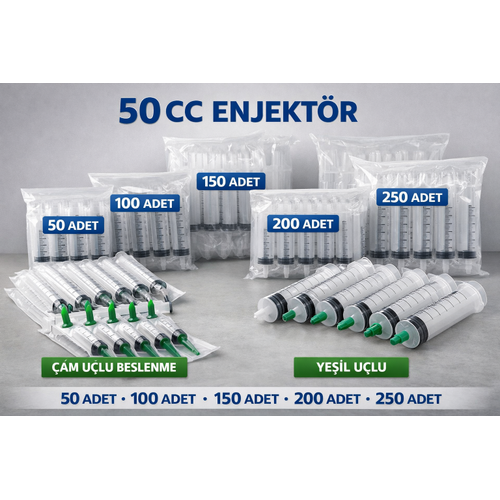 50 CC Enjekt�r 50 ML Tek Kullan�ml�k ��r�nga
