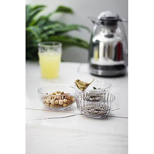 Akrilik Gold Ku�lu �erezlik Sunumluk �ekerlik �effaf ( CAM & PORSELEN DE��LD�R )