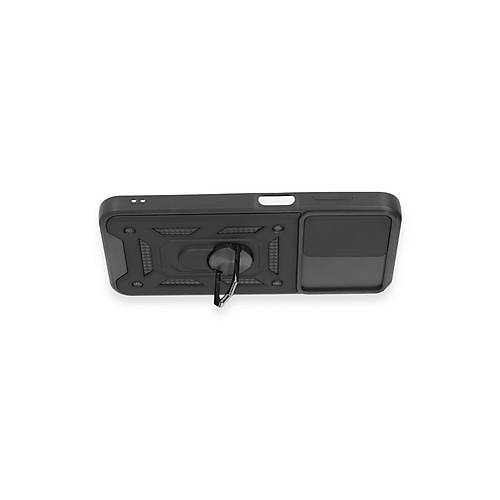 Galaxy A14 4G K�l�f Pars Lens Y�z�kl� Silikon - Siyah