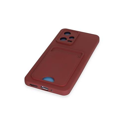 Redmi Note 12 4G K�l�f Kelvin Kartvizitli Silikon - Bordo