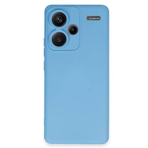 Redmi Note 13 Pro Plus K�l�f Nano i�i Kadife Silikon - Mavi