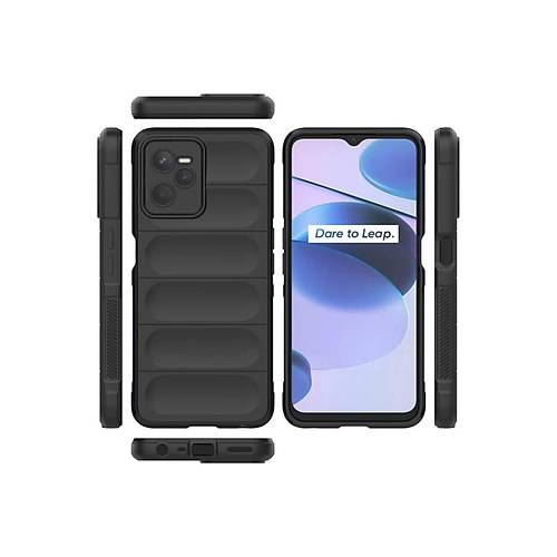 Realme C35 K�l�f Optimum Silikon - Siyah