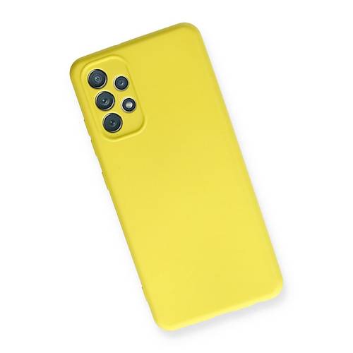 Galaxy A32 K�l�f Nano i�i Kadife Silikon - Sar�