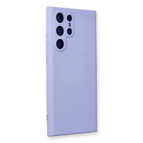 Galaxy S23 Ultra K�l�f Nano i�i Kadife Silikon - Lila