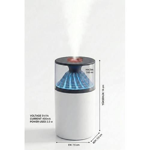 350 ml LED I��kl� Hava Nemlendirici & Modern Oda Kokusu Dif�z�r�