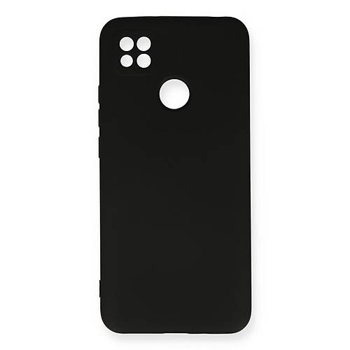 Redmi 9C K�l�f Nano i�i Kadife Silikon - Siyah