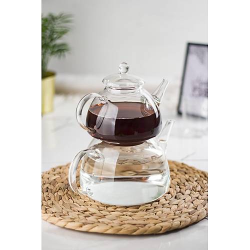 Dore Isaya Dayan�kl� Borosilikat Cam �aydanl�k 750 / 1300 ML