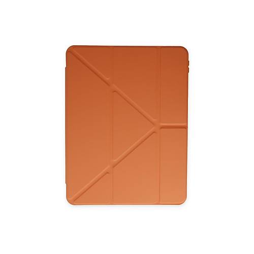 iPad 9.7 (2018) K�l�f Kalemlikli Mars Tablet K�l�f� - Turuncu