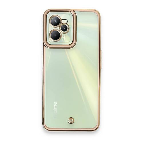 Realme C35 K�l�f Liva Lens Silikon - Pudra