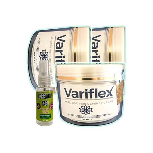 Variflex Bacak Bak�m� Kremi 100 ml x 3 adet + ��rek Otu Ya�� 30 ml