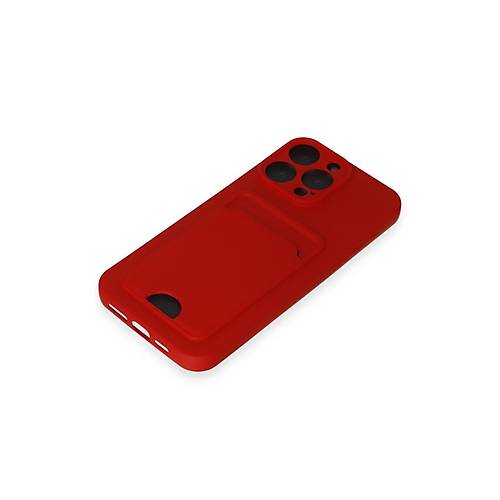 iPhone 14 Pro Max K�l�f Kelvin Kartvizitli Silikon - K�rm�z�