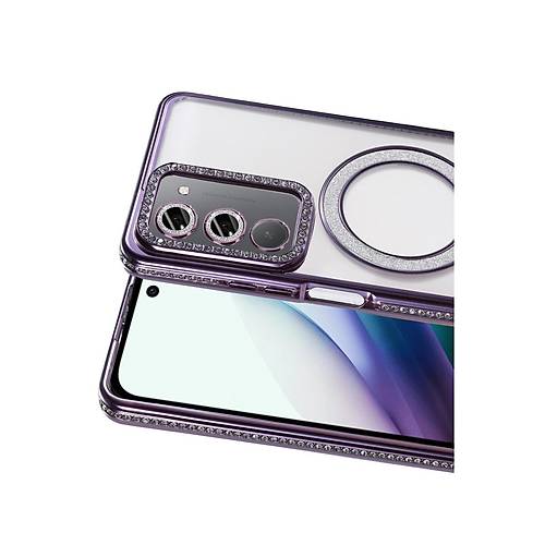 Redmi 15 4G Joke Simli Magneticsafe K�l�f - Derin Mor