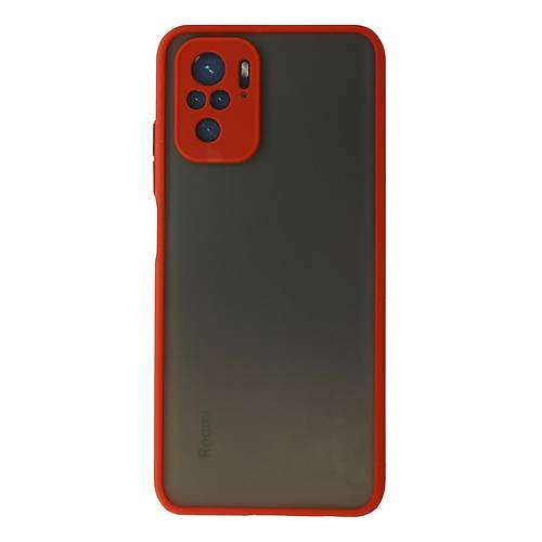 Redmi Note 10 K�l�f Montreal Silikon Kapak - K�rm�z�
