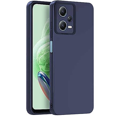 Redmi Note 12 Pro 5G K�l�f Nano i�i Kadife Silikon - Lacivert