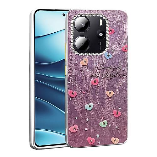Redmi Note 14 4G K�l�f Blade Aynal� Desenli Kapak - Desen 8