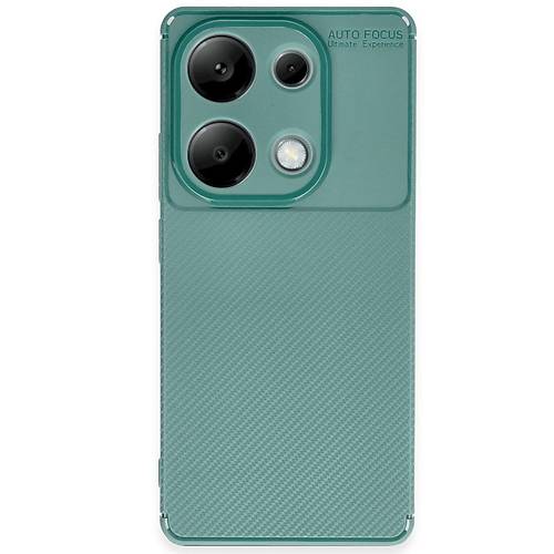 Redmi Note 13 Pro 4G K�l�f Auto Focus Karbon Kapak - Koyu Ye�il