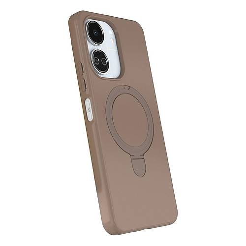 Redmi 13C Regal Magsafe Standl� Kapak - ��l Titanyum
